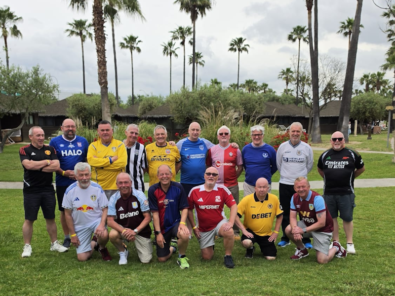 Replace with a landscape squad or social photograph showing GWFC's personality and inclusivity. Show a range of participants; prefer an informal club atmosphere over a formal competition lineup.